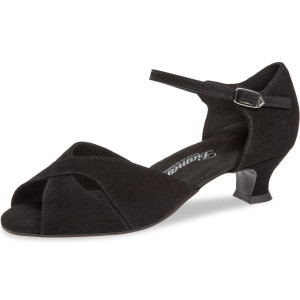 Diamant Women´s dance shoes 162-011-001-V - Suede Black - 4,2 cm