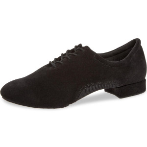 Diamant Homens Sapatos de dança 163-122-577 - Camurça/Mesh Preto - 2 cm