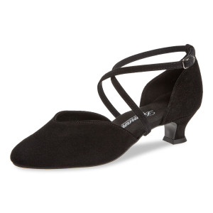 Diamant Mujeres Zapatos de Baile 170-112-001-V - Ante Negro - 4,2 cm