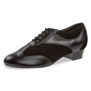 Diamant Mujeres Trainer Zapatos de Baile 183-029-070-V - Ante Negro - 2,8 cm