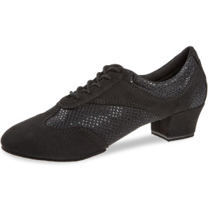 Diamant Ladies Practice Shoes 188-134-548 - Microfiber / Glitter Black