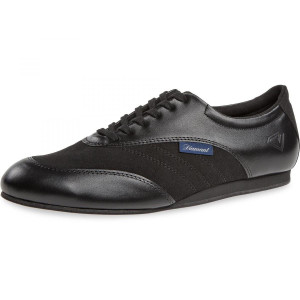 Diamant Mens Social Dance Sneakers 191-425-380-V - Black Leather - VarioSpin