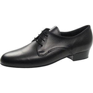 Diamant Niños Zapatos de Baile 092-033-028 - Cuero Negro - 2 cm