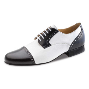 Werner Kern Hommes Chaussures de Danse Bergamo - Noir/Blanc  - Größe: UK 9,5