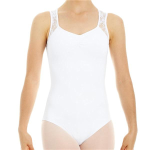 Intermezzo Damen Ballett Body/Trikot mit Tr&auml;gern breit 31286 Bodymerblon Sm