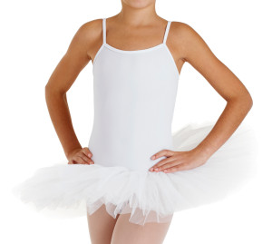 Intermezzo Mädchen Ballett Body/Trikot mit Teller Tutu und Spaghetti-Tr&auml;gern mit Tutu 3152 Loverstraptu - Fuchsia (009) - Größe: 4