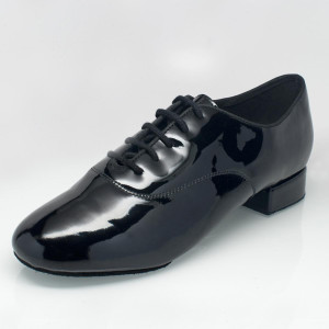 Ray Rose - Zapatos de Baile 335 Windrush - Charol Negro - Medium --Glide [UK 8,5]