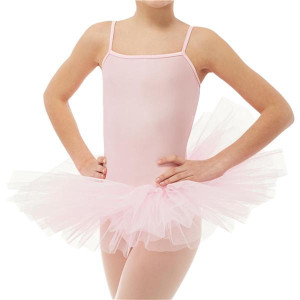 Intermezzo Mädchen Ballett Body/Trikot mit Tutu und Spaghetti-Tr&auml;gern 3425 Bodylystraptu