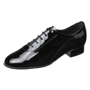 Supadance - Men´s Dance Shoes 5200 - Black Patent - Regular - 2,5 cm Ballroom [UK 7,5]