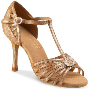 Rummos Dames Dansschoenen Elite Karina 168 - Leer Tan Cuarzo - 6 cm