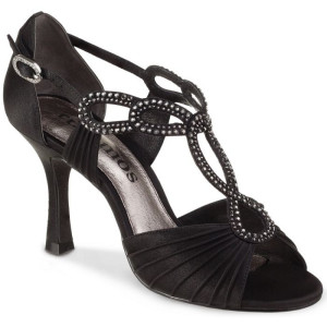 Rummos Dames Dansschoenen Elite Ingrid 041 - Satijn Zwart