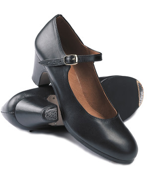 Intermezzo Ladies Flamenco Shoes 7209 Mercedes Con Clavos - Cuero - 6 cm