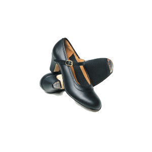 Intermezzo dames/meisjes flamencoschoenen 7232 Semipiel Hebilla - Leer - 6 cm