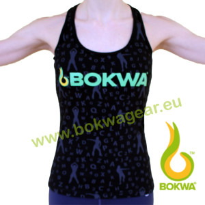 Bokwa® - Buyani Graphic Rib Tank II - Nero