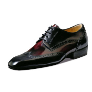 Nueva Epoca Herren Tanzschuhe Belgrano - Schwarz/Rot UK 10 || EU 44 2/3 || US 11