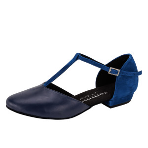 Rummos Mulheres Sapatos de Dança Carol - Pele Navy/Indico Azul - 2 cm