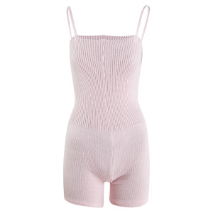 Intermezzo Ladies Warm-up suit short with Spaghetti-straps 4587 Skinlegshort - Rose (007) - Size: XXL