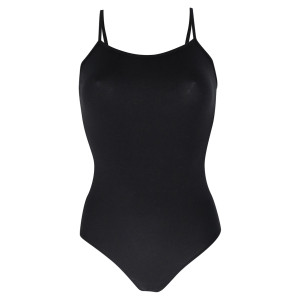 Intermezzo Damen Ballett Body/Trikot mit Spaghetti-Tr&auml;gern 3000 Body Lover Strap - Schwarz (037) - Größe: M