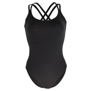 Intermezzo Damen Ballett Body/Trikot mit 2 Tr&auml;gern schmal 3852 Bodysupcru - Schwarz (037) - Größe: M