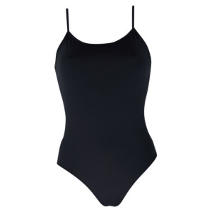 Intermezzo Damen Ballett Body/Trikot mit Ärmeln lang 31183 Bodymerilstrap F - Schwarz (037) - Größe: S