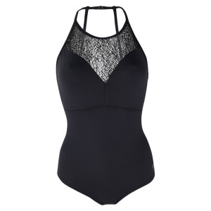LULLI Dancewear Mujeres Ballet Body/Leotardo EDITH sin mangas - Color: Negro - Talla: M