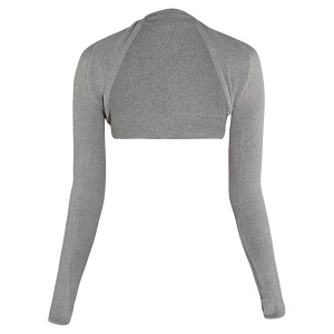 Intermezzo Ladies Ballet Warm-up Bolero/Shrug 6277 Mangasurlis - Grey (033) - Size: L