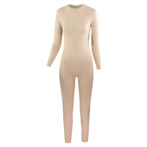 Intermezzo Ladies Unitard with sleeves long 4685 Skinlovercarsin - Skin Pink (077) - Size: M
