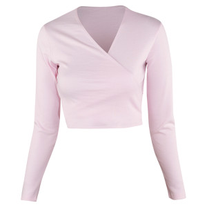 Intermezzo Ladies Ballet Wrap Cardigan long sleeves 6544 Jecru Ml - Rose (007) - Size: S