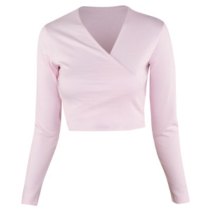 Intermezzo Damen Ballett Wickeljacke langarm 6544 Jecru Ml - Pink (007) - Größe: S