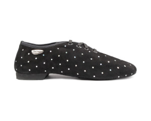 PortDance - Mulheres Jazz Sneakers PD J001 - Nobuck Preto Disco