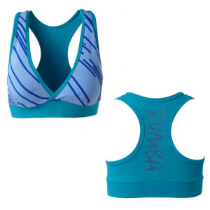 Zumba® Fast Dash V-Bra Top - Aspen [XXLarge]