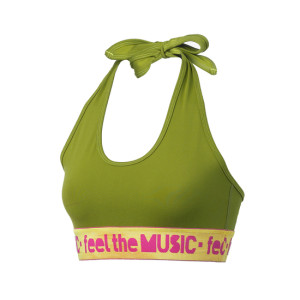 Zumba® Feel It Halter Bra Top - Soldier 