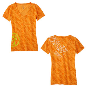 Zumba® Goud - Feel the Thrill V-Neck - Final Sale