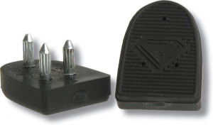 Diamant Replacement Heel Tips Cuban/Tango [Nero - 1 Paia]