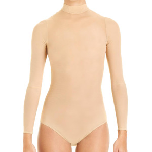 Intermezzo Meisjes Ballet Turnpakje/Leotard met opstaande kraag en mouven lang 3745 Bodytrans Ml