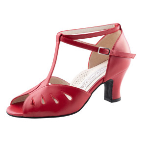 Werner Kern Ladies Dance Shoes Lindsay - Leather Red