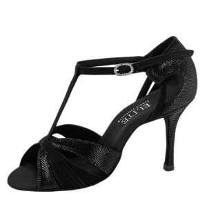 Rummos Dames Dansschoenen Elite Martina 024/061 - Nubuck/Leer Zwart - 8 cm