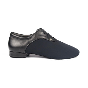 PortDance Mens Dance Shoes PD030 - Neopren/Leather Black - 2 cm