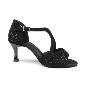 Portdance Mulheres Sapatos de Dança PD507 - Nobuk Preto - 5 cm