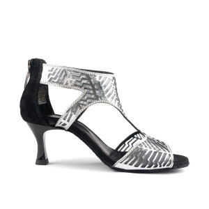 Portdance Damen Tanzschuhe PD813 - Nubuck/Mesh - 5 cm
