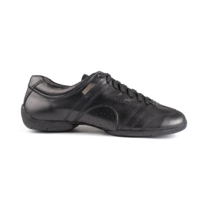 PortDance Hombres Sneakers PD Casual - Cuero Negro