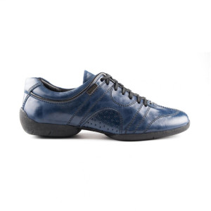 PortDance Heren Sneakers PD Casual - Leer Blauw