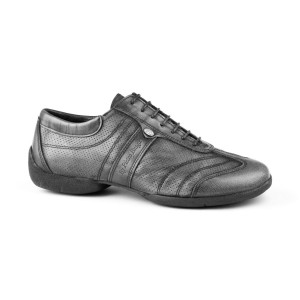 PortDance Hombres Sneakers PD Pietro Street - Cuero Gris