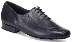 Rummos Hombres Ballroom Zapatos de Baile R313 - Cuero Negro - 2,5 cm