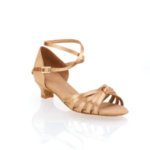 Rummos Mädchen Tanzschuhe R319 - Satin Tan - Normal - 40 Cuban - EUR 37