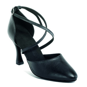 Rummos Dames Dansschoenen R329 - Leer Zwart - 6 cm