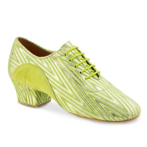 Rummos Mujeres Zapatos de Práctica R377 - Cuero/Nobuk Neon Verde - 4,5 cm