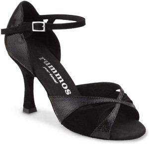 Rummos Mulheres Sapatos de Dança R385 - Pele/Nobuk Diva Preto/Preto - 5 cm