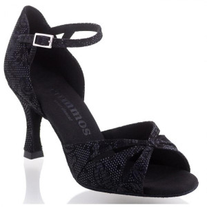 Rummos Mujeres Zapatos de Baile R385 - Cuero Nehru Negro - 7 cm