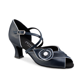 Rummos Damen Tanzschuhe R510 - Leder Navy Blau - 4 cm